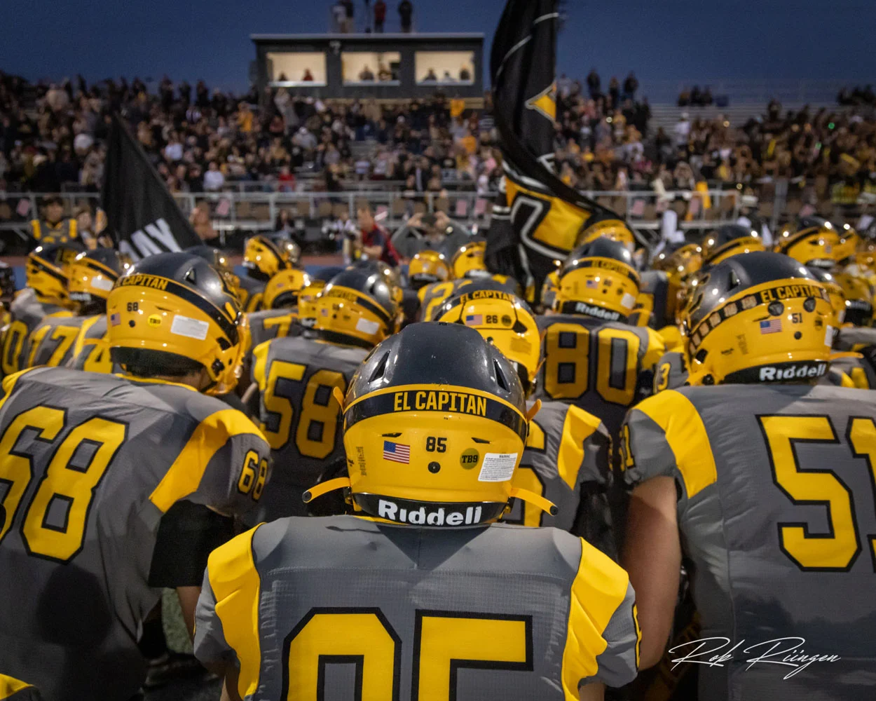 El Cap headed to the sidelines