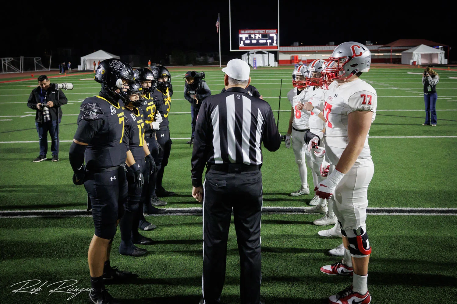 Captains at the Coin toss