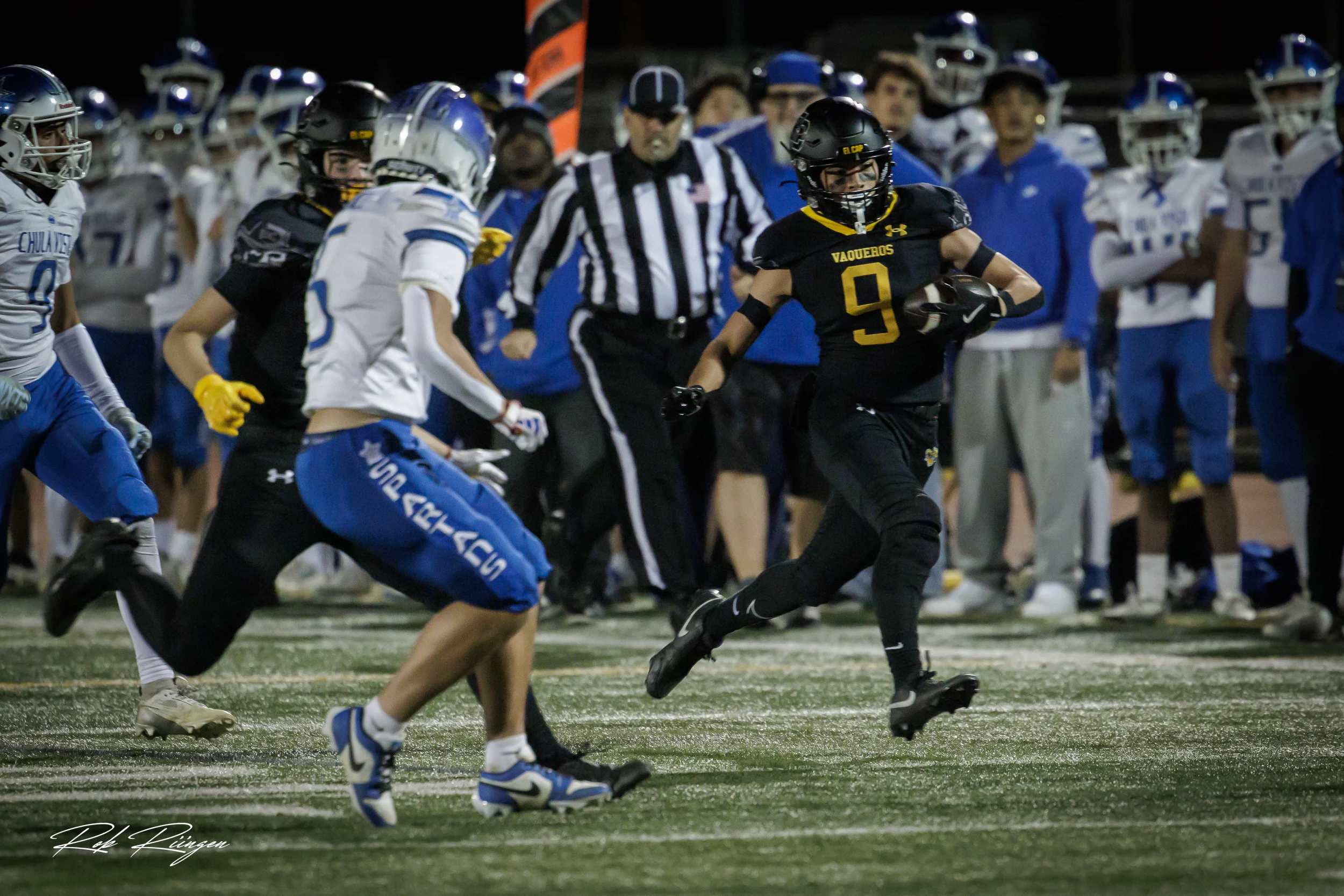 Ball Carrier getting blocks down field