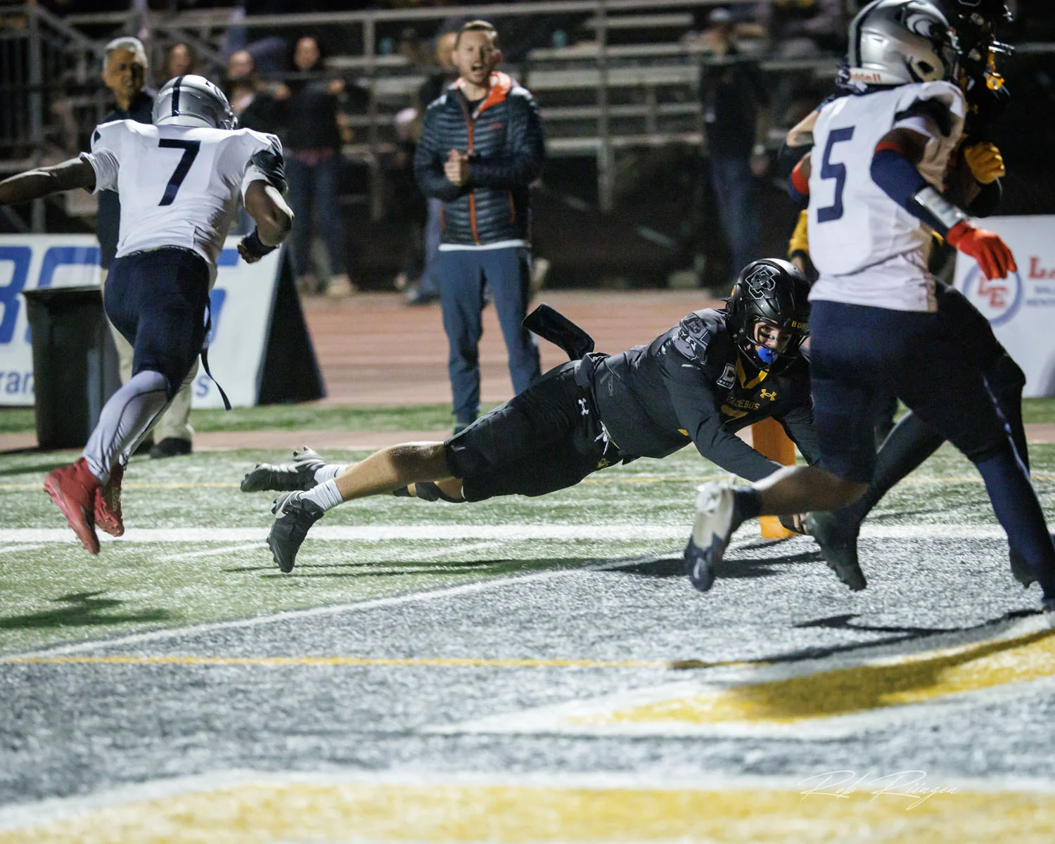 QB diving into the end zone for the TD