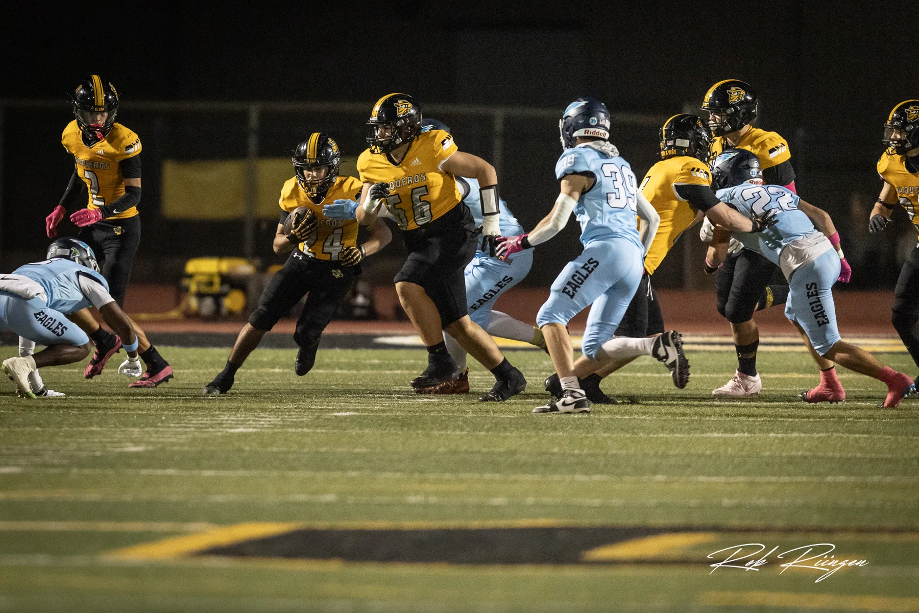 RB looking for space to run